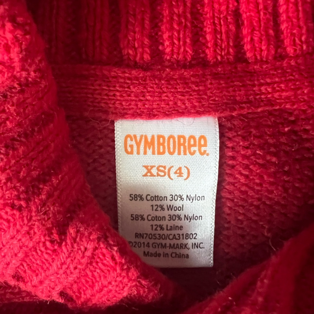 Gymboree Boys Red Sweater cotton - Picture 3 of 3